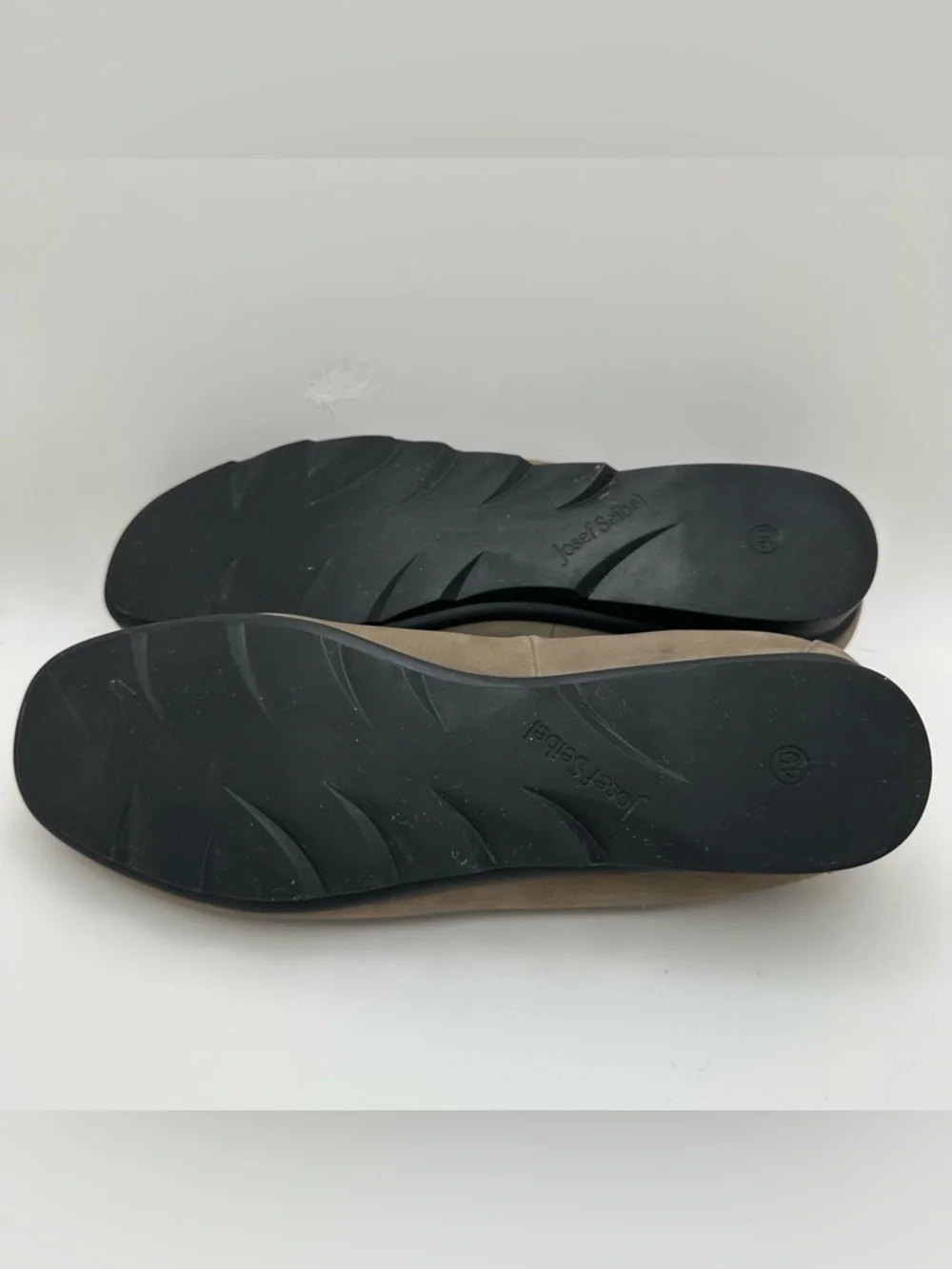 Josef Seibel Double Air Reaction Ballet Flats Tan Suede EU40/US 9 Nubuck Leather